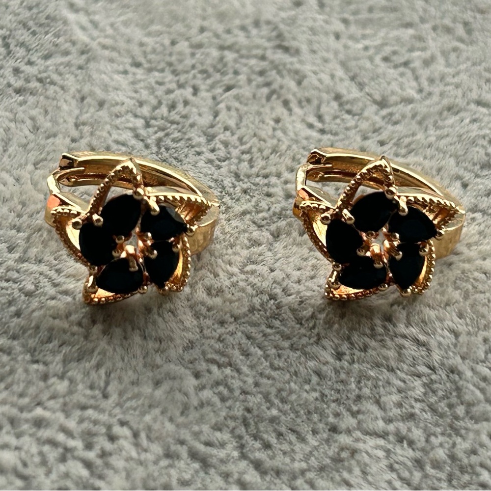 18k GP hoop earrings